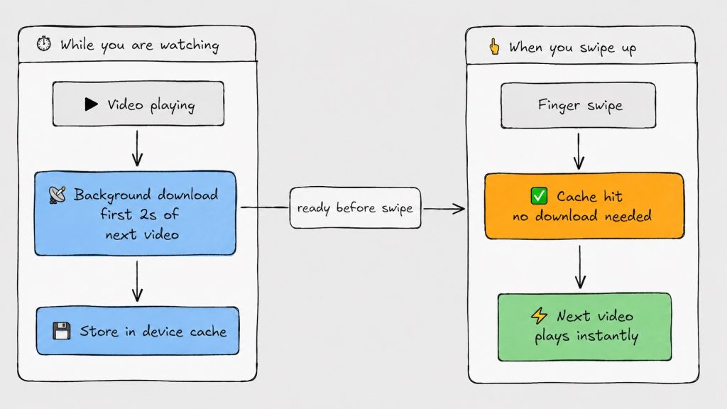 short video playback in ott